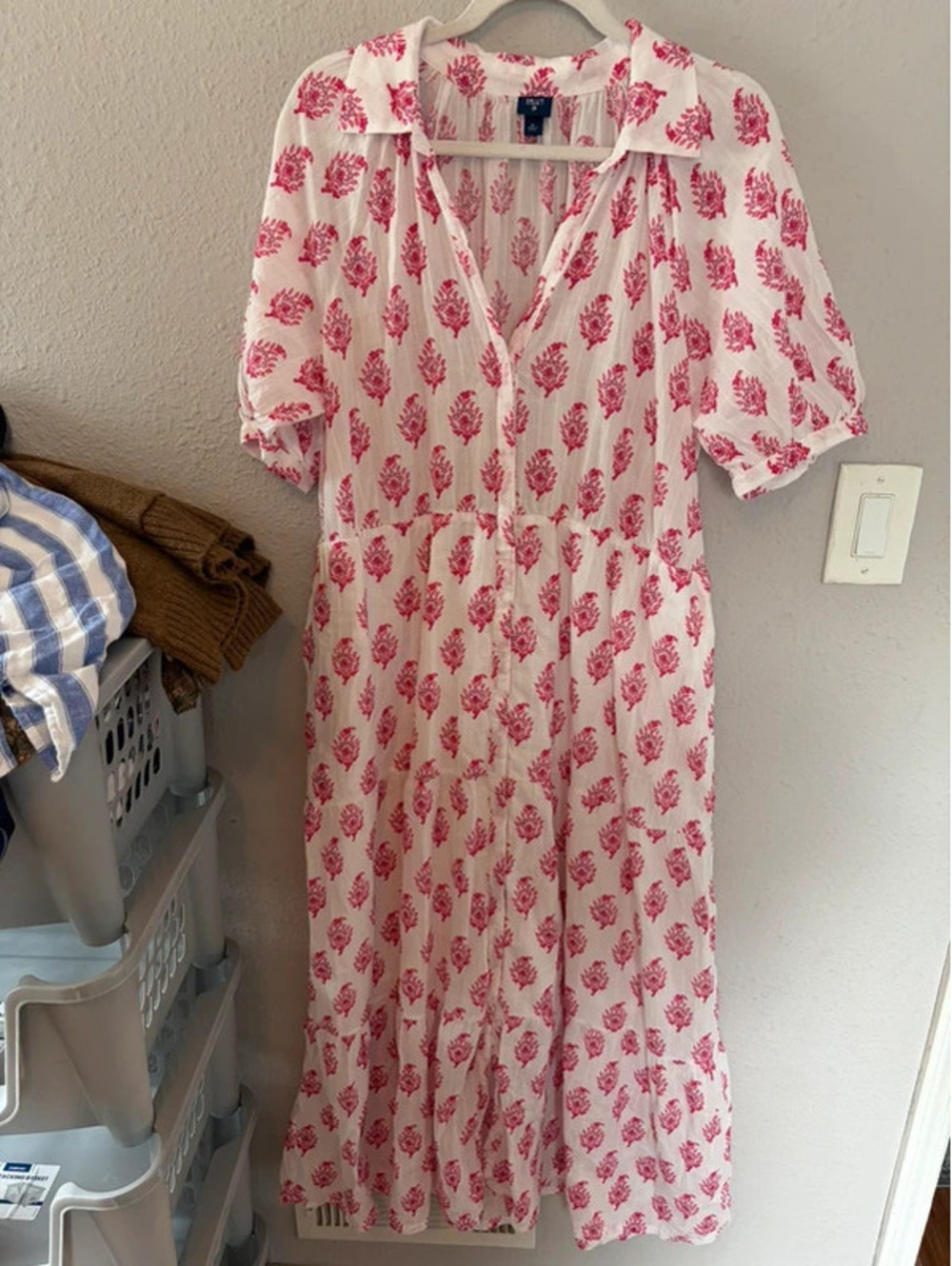 Roller Rabbit Target White Floral Print Dress XL